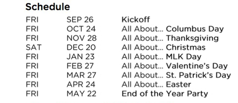 schedule